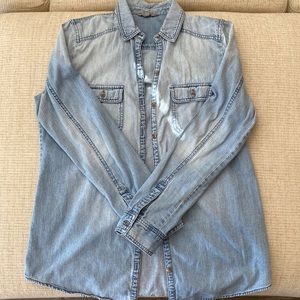 Light wash chambray shirt